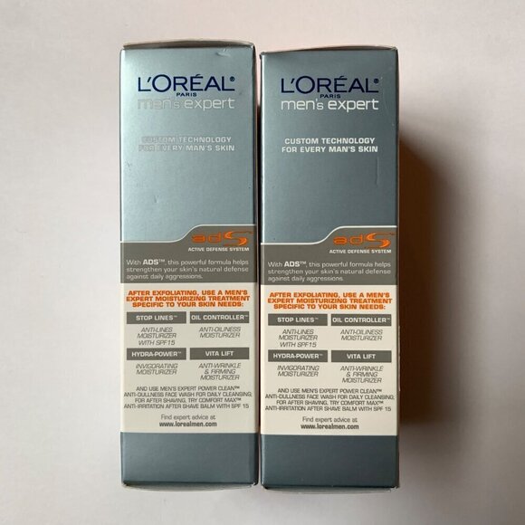 L'oreal Men's Expert Power Buff Exfoliator x2 NEW - Picture 4 of 6